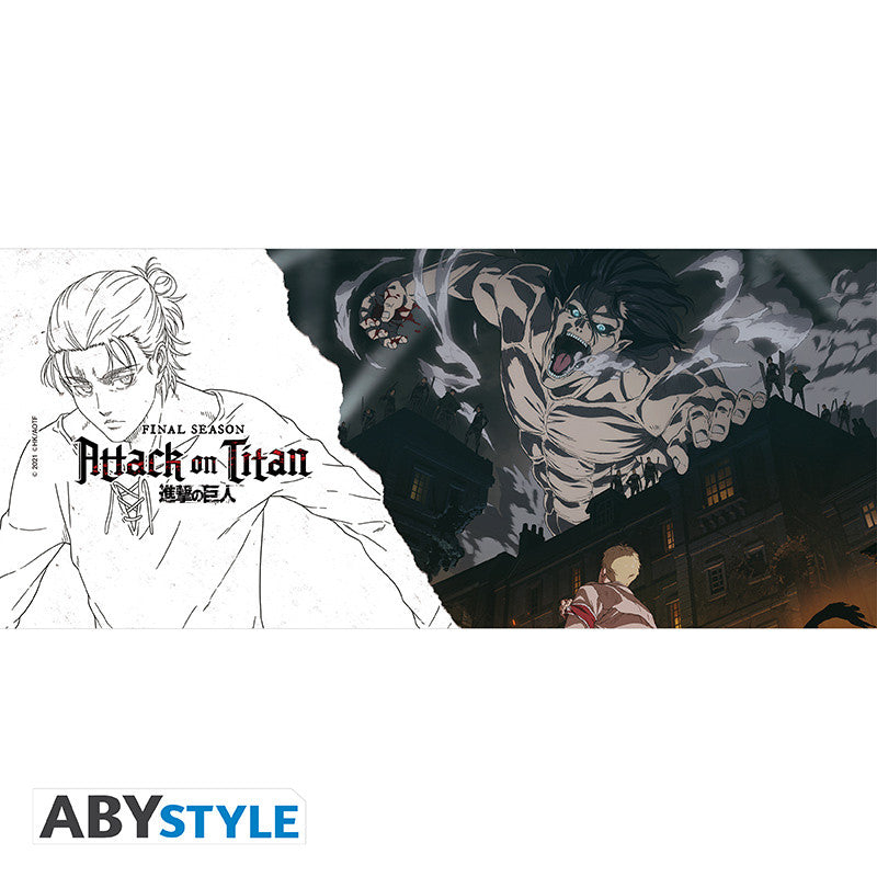 Attack on Titan Mok S4 Key Art ABYstyle 320ml