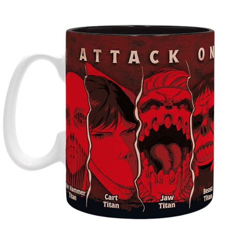 ATTACK ON TITAN - Mug - 460 ml - All Titans - subli - Fans Geek Store