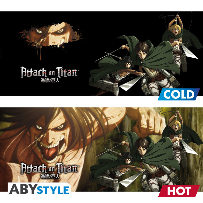 Attack on Titan Warmte Veranderende Mok TitanS3 ABYstyle 460ml