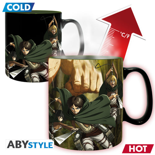 Attack on Titan Warmte Veranderende Mok TitanS3 ABYstyle 460ml