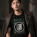 Attack on Titan Scout Legion zwart unisex T-shirt - Fans Geek Storeproduct_type#ABYstyle