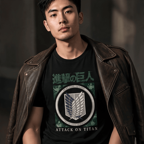 Attack on Titan Scout Legion zwart unisex T-shirt - Fans Geek Storeproduct_type#ABYstyle