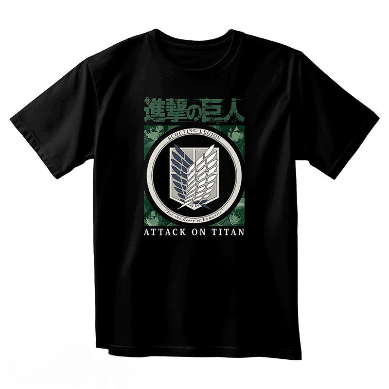 Attack on Titan Scout Legion zwart unisex T-shirt - Fans Geek Storeproduct_type#ABYstyle