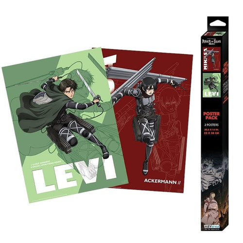 ATTACK ON TITAN - Set 2 Posters Chibi 52x38 - Set 1 - Fans Geek Store