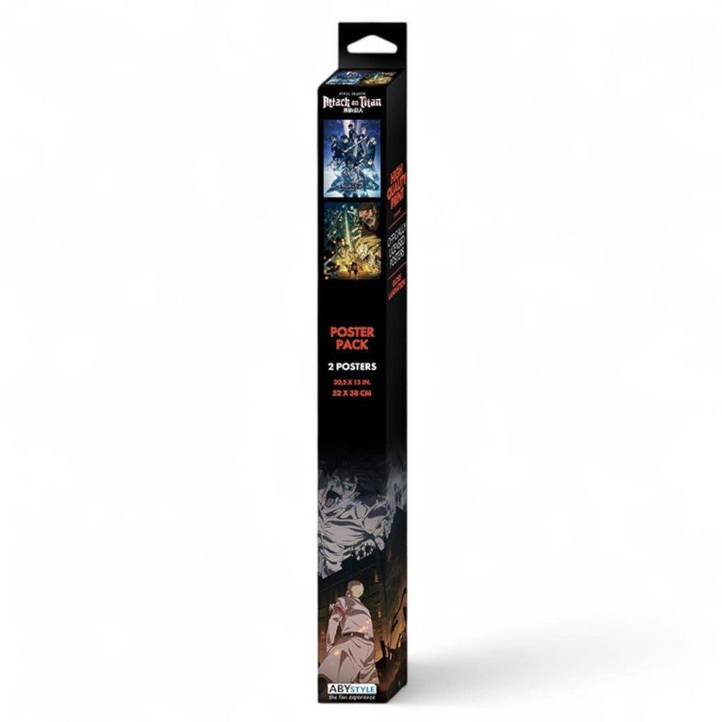 ATTACK ON TITAN - Set 2 Posters Chibi 52x38 - Set - Fans Geek Store