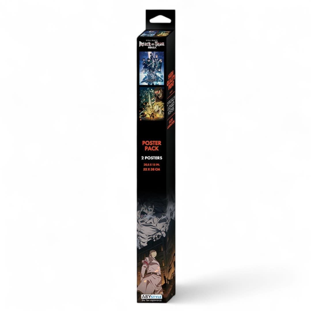 ATTACK ON TITAN - Set 2 Posters Chibi 52x38 - Set - Fans Geek Store