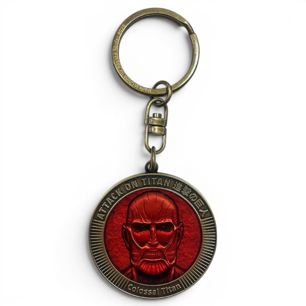 Attack on Titan Sleutelhanger Colossal Titan Medaillon – Metaal - Fans Geek Storeproduct_typeABYstyle