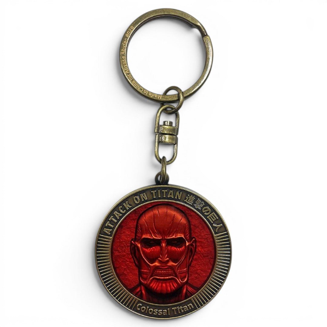 Attack on Titan Sleutelhanger Colossal Titan Medaillon – Metaal - Fans Geek Storeproduct_typeABYstyle