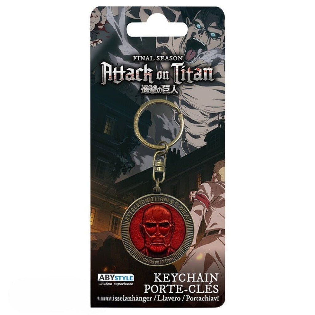 Attack on Titan Sleutelhanger Colossal Titan Medaillon – Metaal - Fans Geek Storeproduct_typeABYstyle