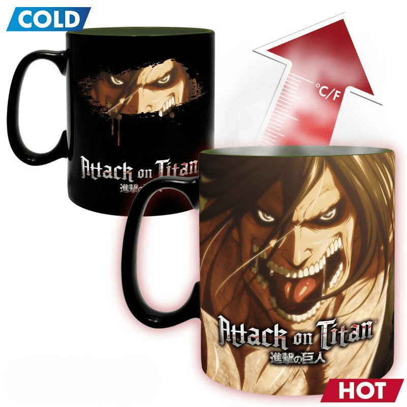 Attack on Titan warmtegevoelige mok met Titan Eren – 460 ml - Fans Geek Storeproduct_type#ABYstyle
