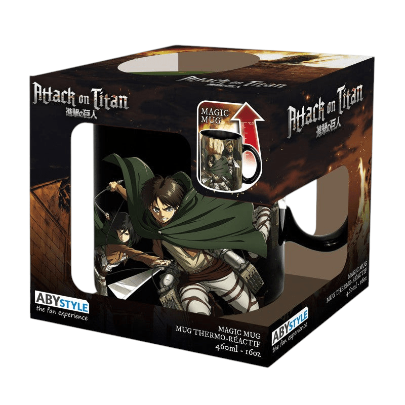 Attack on Titan warmtegevoelige mok met Titan Eren – 460 ml - Fans Geek Storeproduct_type#ABYstyle