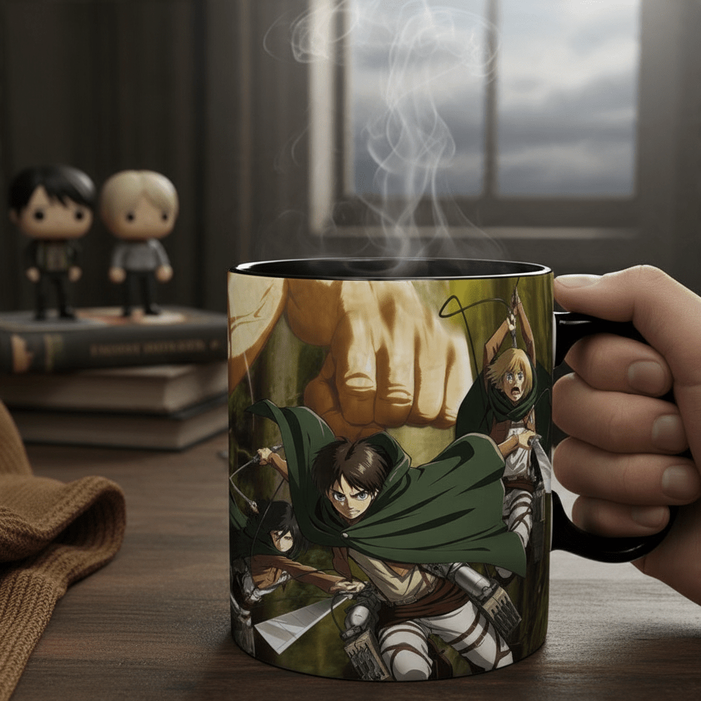 Attack on Titan warmtegevoelige mok met Titan Eren – 460 ml - Fans Geek Storeproduct_type#ABYstyle