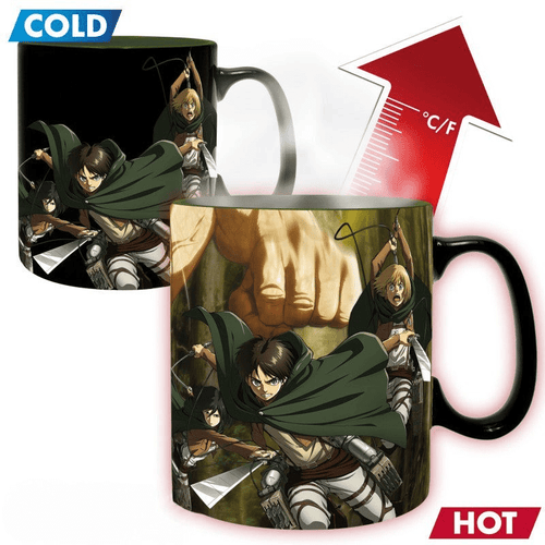 Attack on Titan warmtegevoelige mok met Titan Eren – 460 ml - Fans Geek Storeproduct_type#ABYstyle