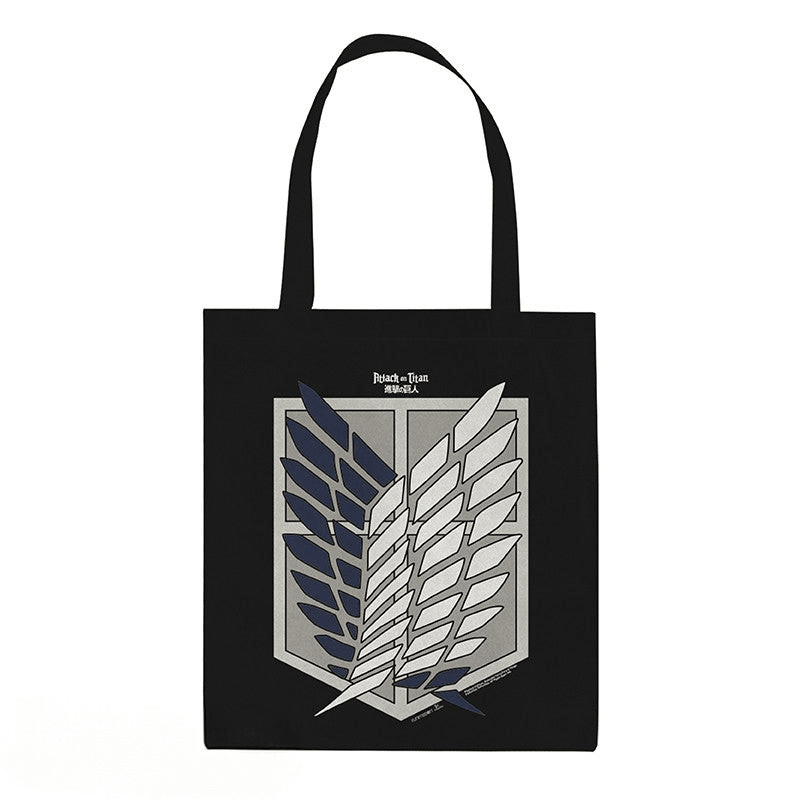 Attack on Titan zwarte katoenen draagtas met Scouts-embleem - Fans Geek Storeproduct_type#ABYstyle