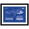 Back to the Future Ingelijste Poster Blueprint 30,5x40,6 cm - Fans Geek Storeproduct_typeGB eye