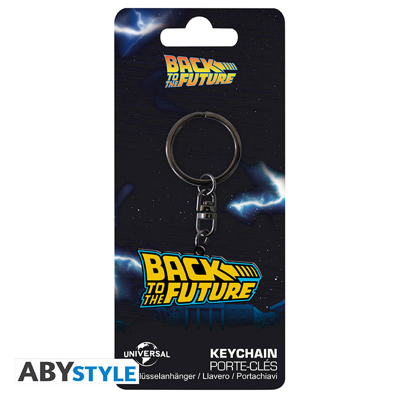 Back to the Future Sleutelhanger Logo ABYstyle Metaal 5x2.5cm