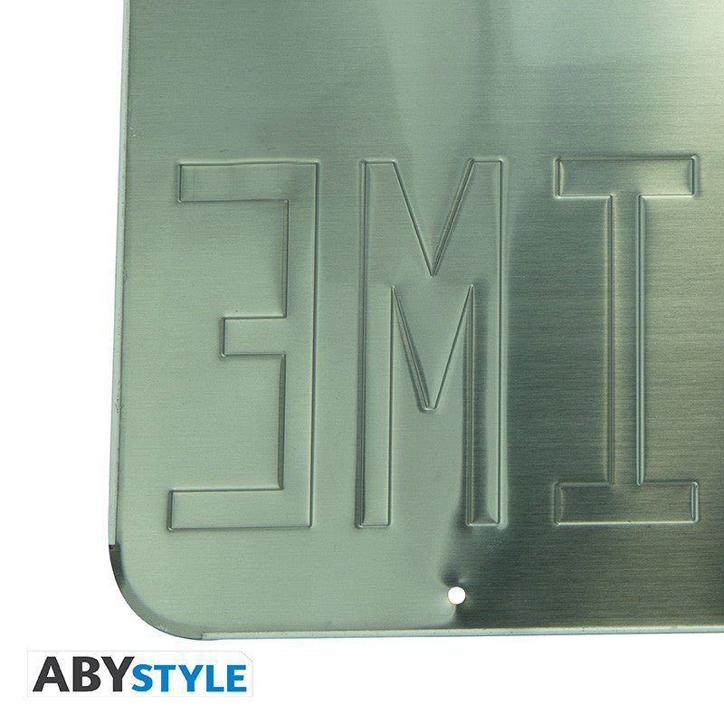 Back to the Future Metalen Bord OUTATIME 19x38 cm - Fans Geek Storeproduct_typeAbysse