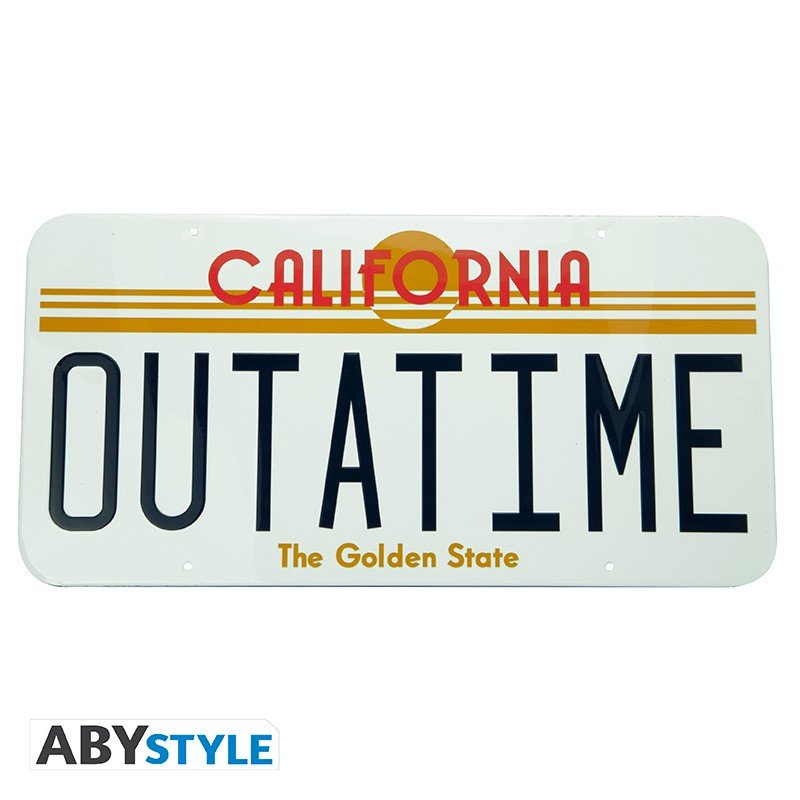Back to the Future Metalen Bord OUTATIME 19x38 cm - Fans Geek Storeproduct_typeAbysse