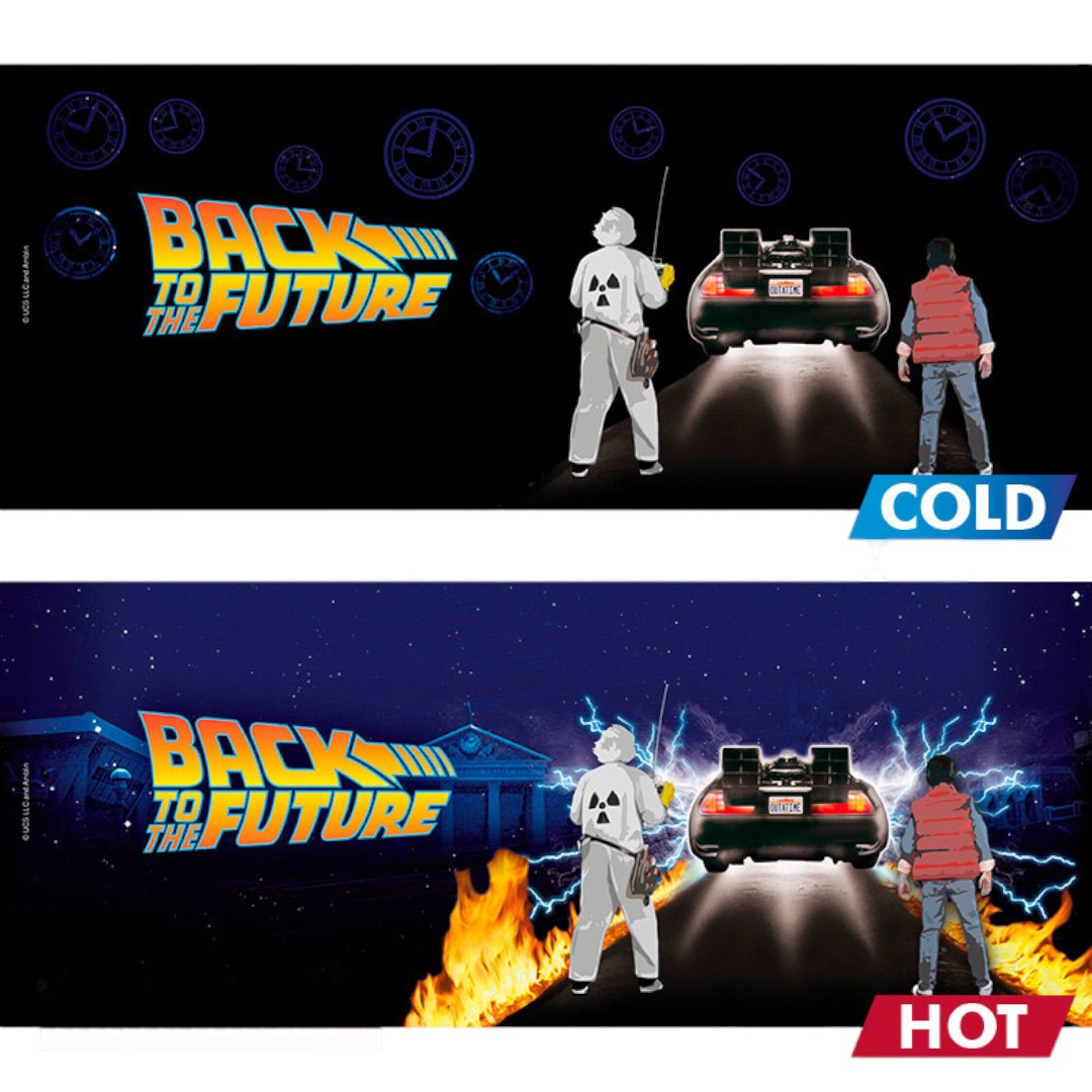 BACK TO THE FUTURE - Mug Heat Change - 460 ml "Time Machine"