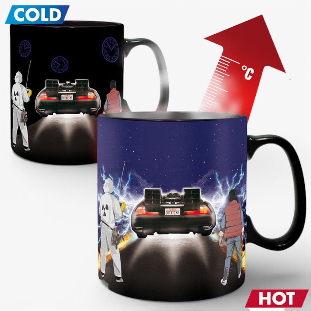 BACK TO THE FUTURE - Mug Heat Change - 460 ml "Time Machine" - Fans Geek Storeproduct_typeAbyStyle