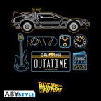 Back to the Future T-shirt DeLorean Heren ABYstyle Zwart - Fans Geek Storeproduct_typeABYstyle