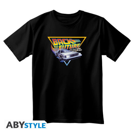 Back to the Future T-Shirt OUTATIME ABYstyle Katoen Zwart