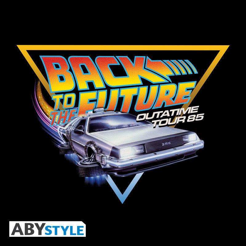 Back to the Future T-Shirt OUTATIME ABYstyle Katoen Zwart