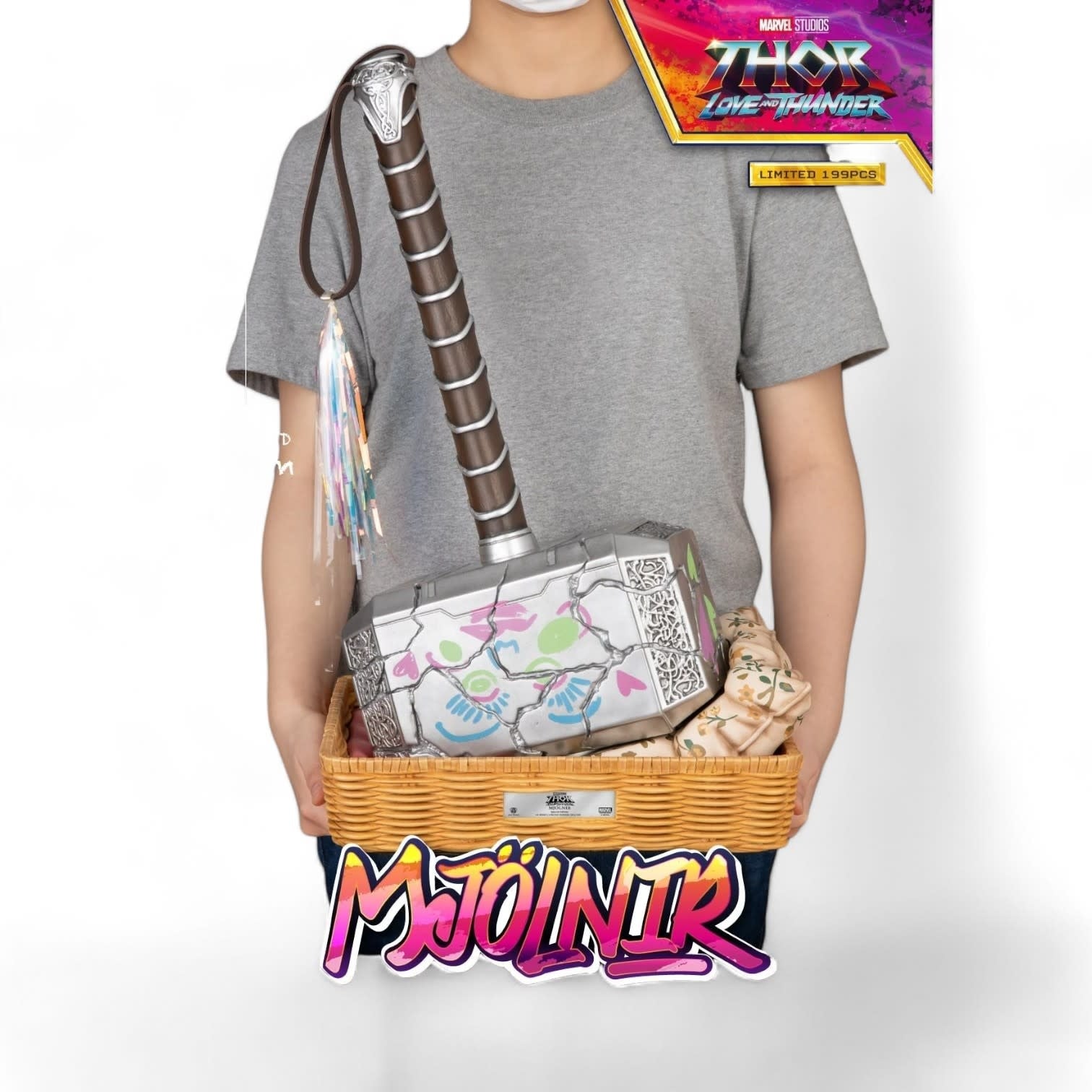 Marvel: Thor Love and Thunder - Mjolnir Love Version 1:1 Scale Statue - Fans Geek Store