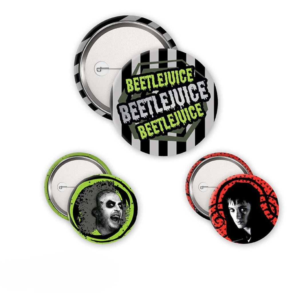 BEETLEJUICE - Badge Pack - Beetlejuice Beetlejuice - Fans Geek Store