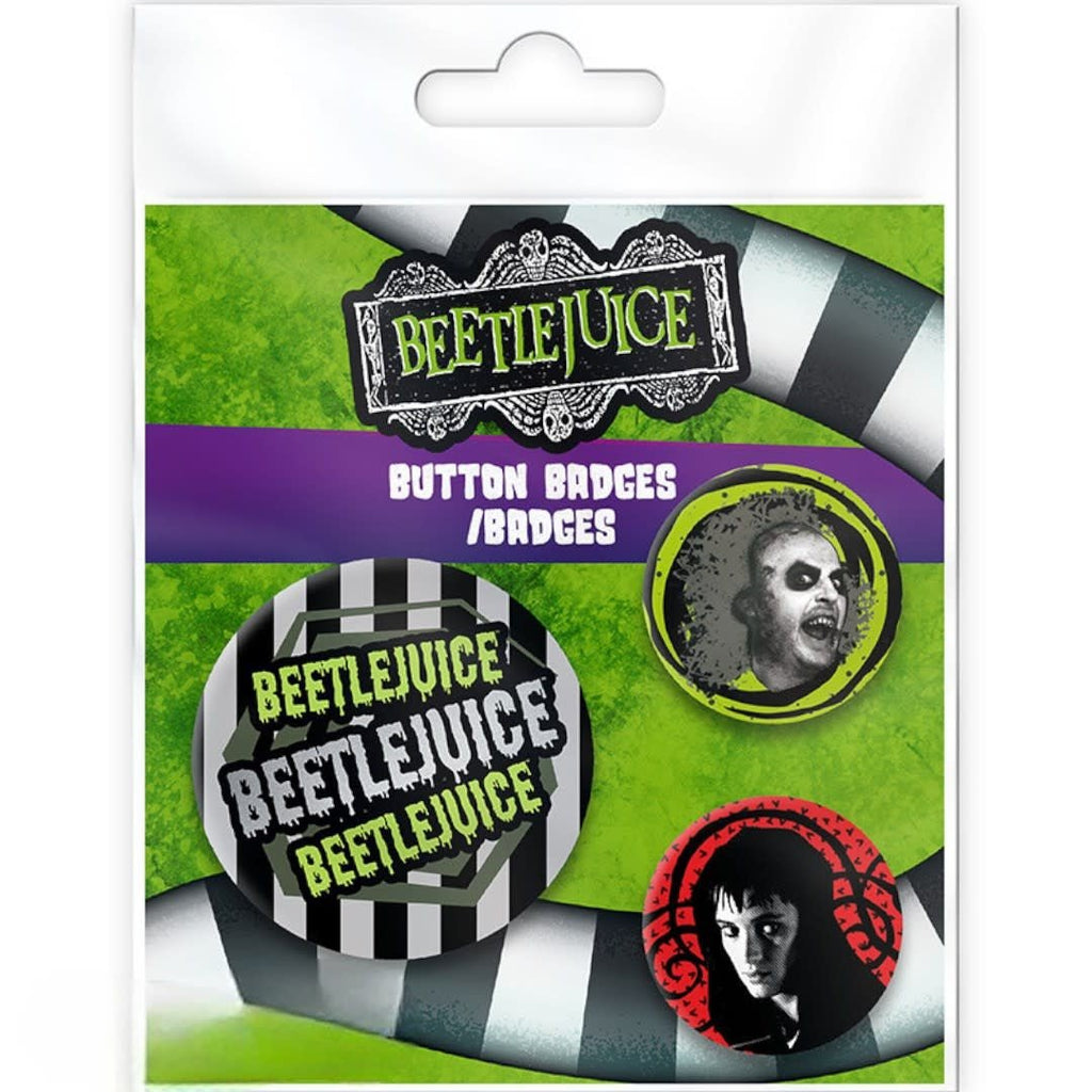 BEETLEJUICE - Badge Pack - Beetlejuice Beetlejuice - Fans Geek Store