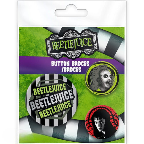 BEETLEJUICE - Badge Pack - Beetlejuice Beetlejuice - Fans Geek Store