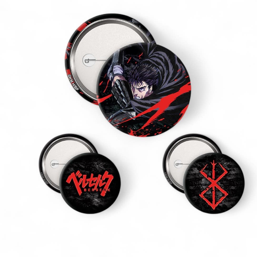 BERSERK - Badge Pack - Guts - Fans Geek Store