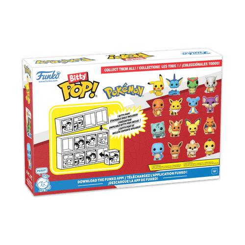 Bitty Pop Pokémon Charmander 4-Pack Figuur 2,5 cm - Fans Geek Storeproduct_typeHEO