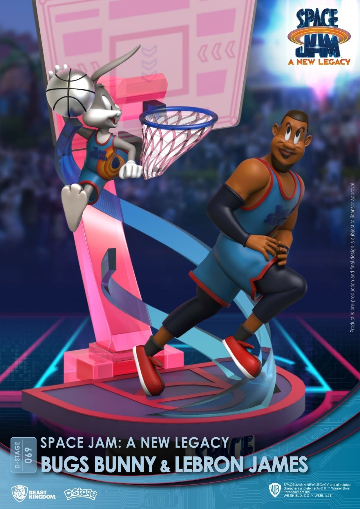 Space Jam 2: Bugs Bunny and LeBron James PVC Diorama Closed Box - Fans Geek Store