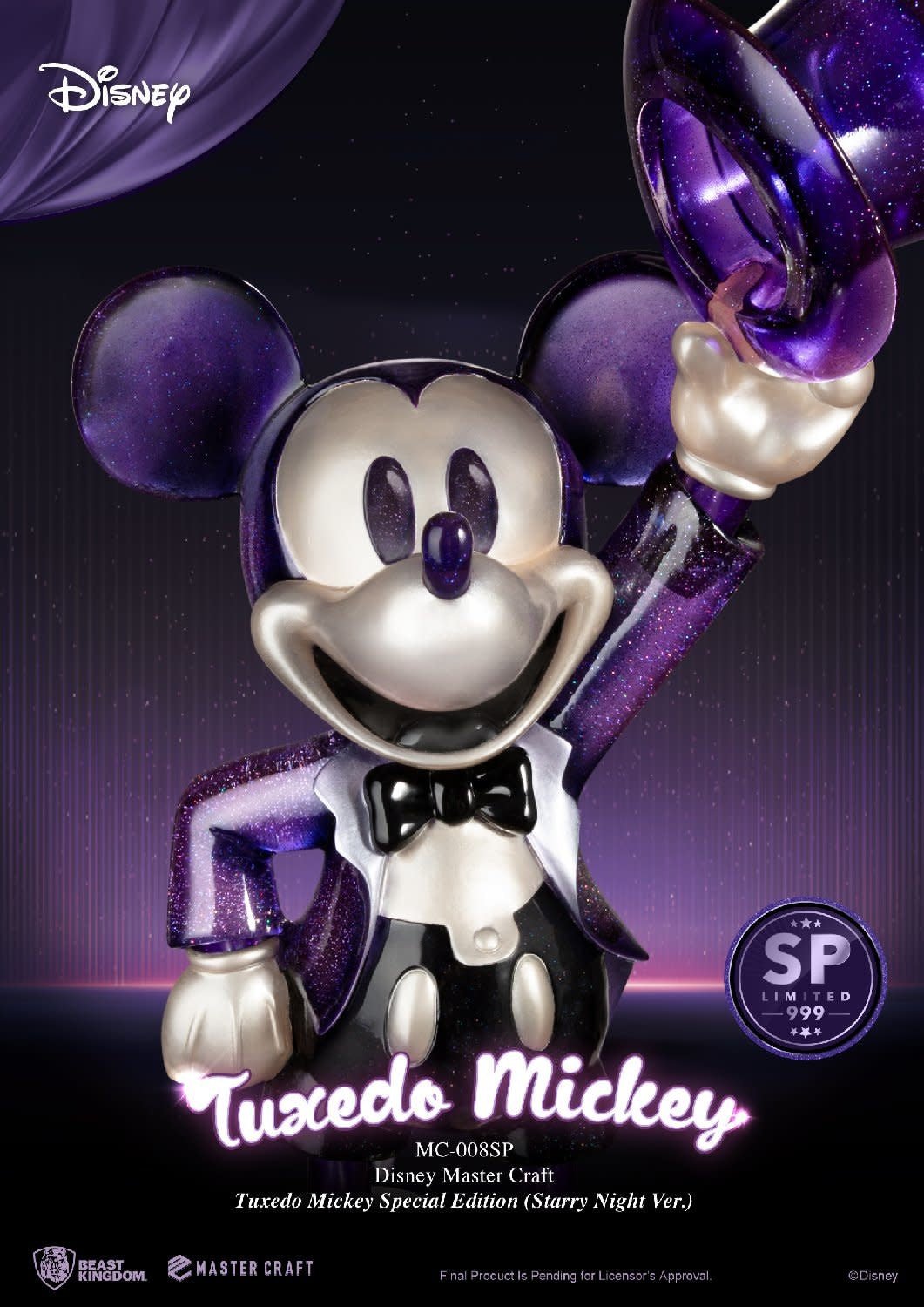 Disney: Master Craft Tuxedo Mickey Starry Night Version Statue - Fans Geek Store
