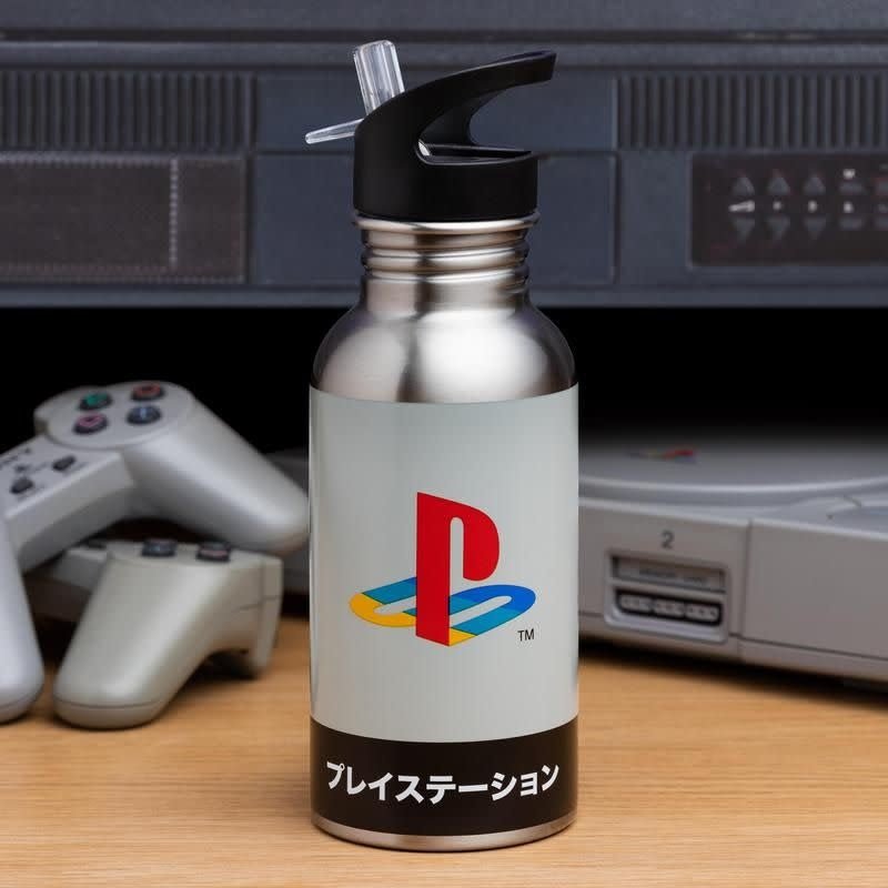Playstation: Heritage Metal Water Bottle - Fans Geek Store
