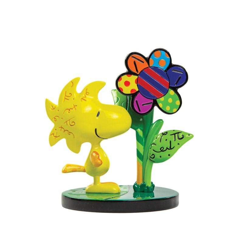 Britto Peanuts Woodstock with Flower Statue 9 cm - Fans Geek Storeproduct_typeBritto