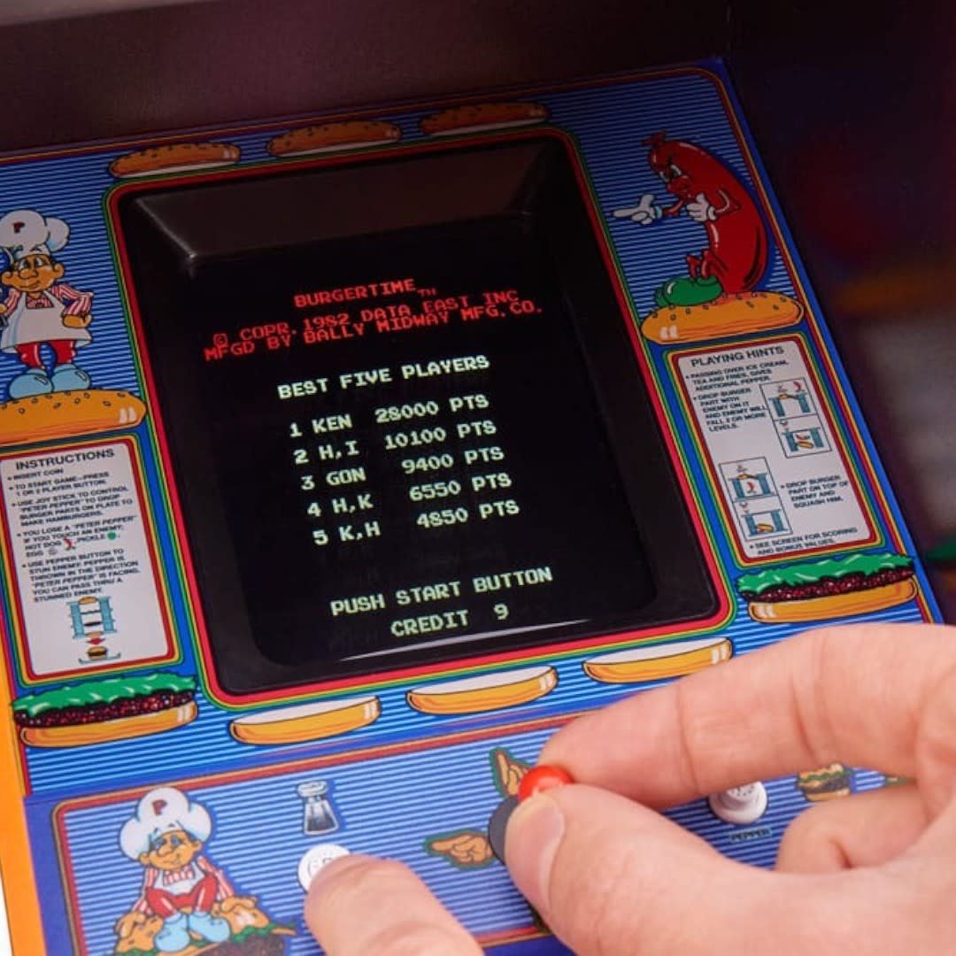 Burger Time Quarter Arcade Machine 44 cm - Fans Geek Store