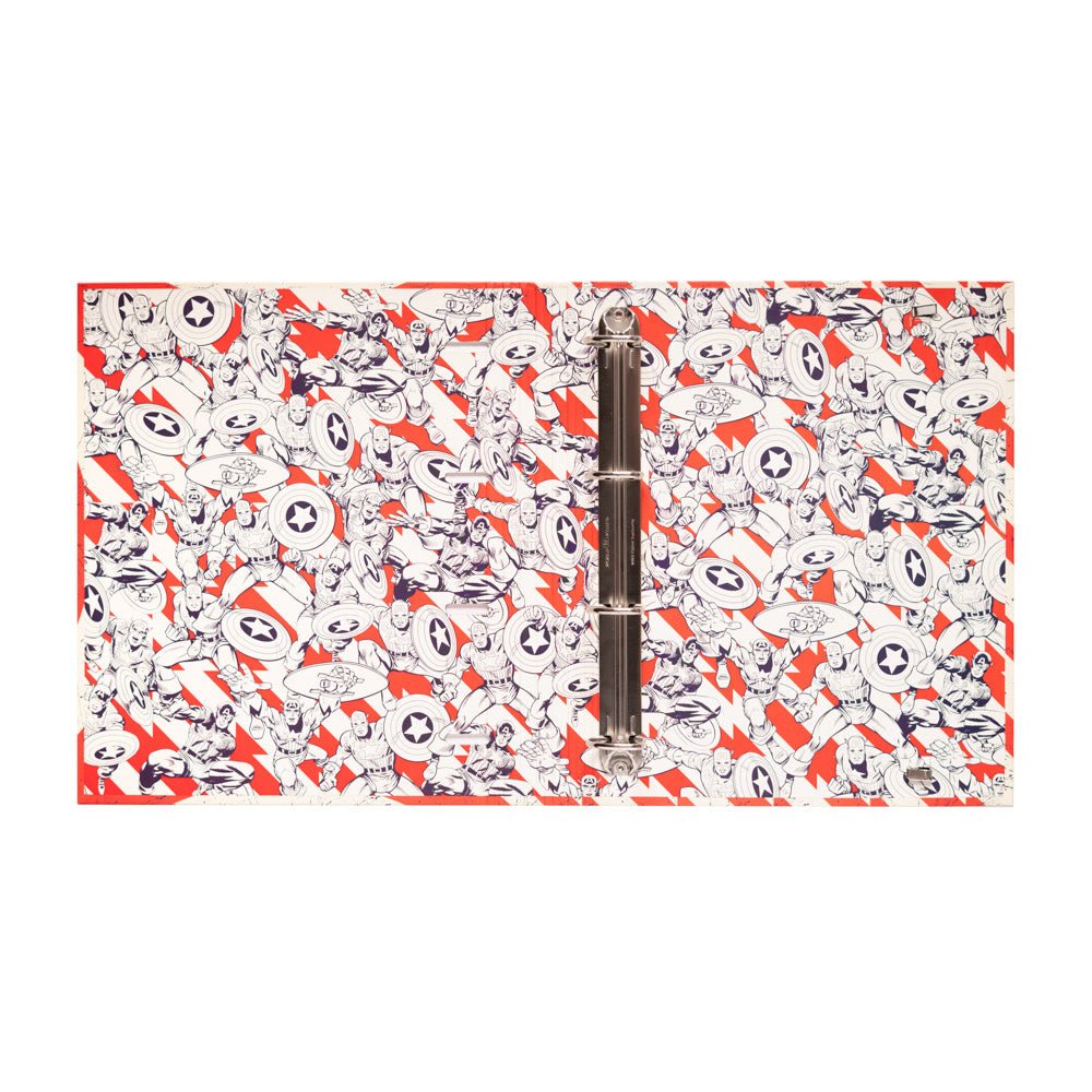 Marvel: Captain America Shield 4 Ring Binder - Fans Geek Store
