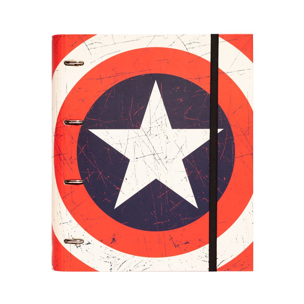 Marvel: Captain America Shield 4 Ring Binder - Fans Geek Store