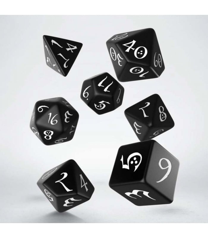 Classic RPG Dobbelsteenset Zwart & Wit - 7 Stuks - Fans Geek Storeproduct_typeQ Workshop