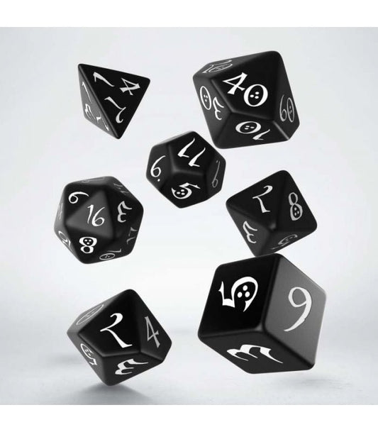 Classic RPG Dobbelsteenset Zwart & Wit - 7 Stuks - Fans Geek Storeproduct_typeQ Workshop