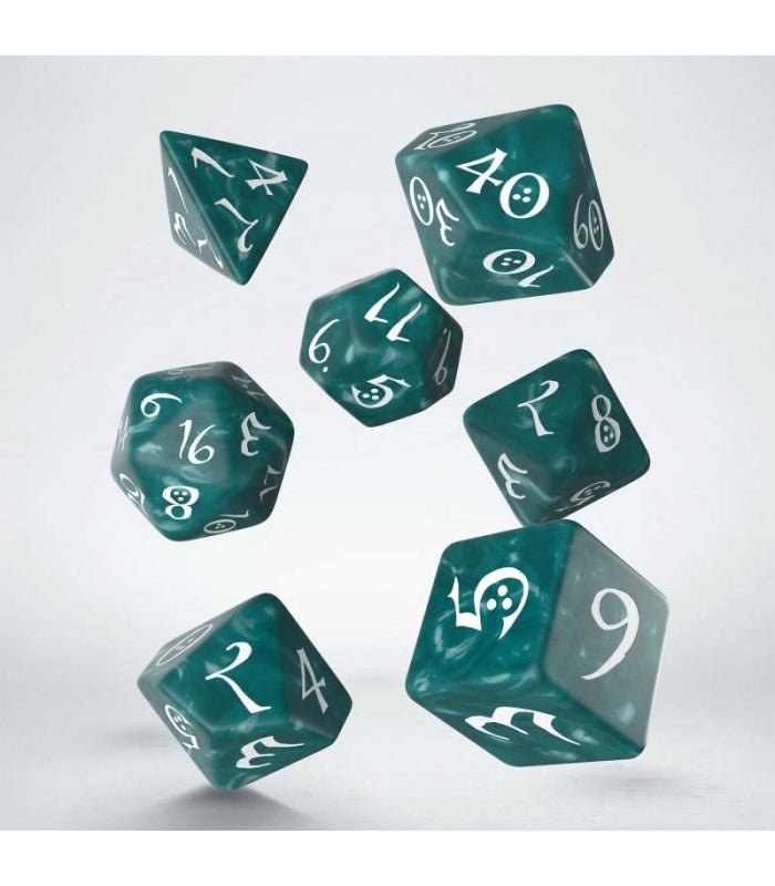 Classic RPG Dobbelstenenset Stormy Groen & Wit - 7 Stuks - Fans Geek Storeproduct_typeQ Workshop
