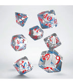 Classic RPG Dobbelstenenset Transparant & Rood - 7 Stuks - Fans Geek Storeproduct_typeQ Workshop