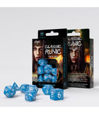 Classic Runic Dobbelstenenset Blauw & Wit - 7 Stuks - Fans Geek Storeproduct_typeQ Workshop