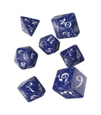 Classic Runic Dobbelstenenset Kobaltblauw & Wit - 7 Stuks - Fans Geek Storeproduct_typeQ Workshop
