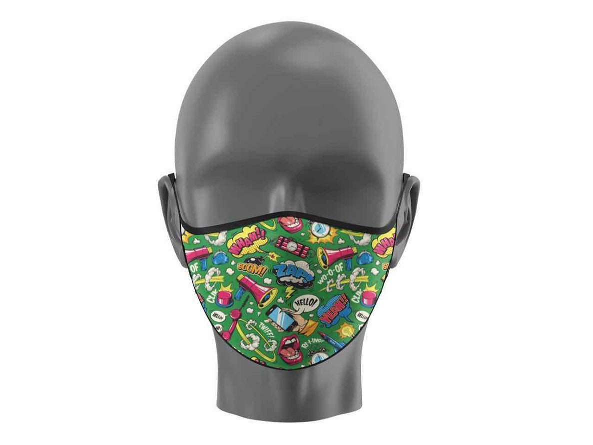 Face Mask: Comic Book Onomatopoeia - Fans Geek Store