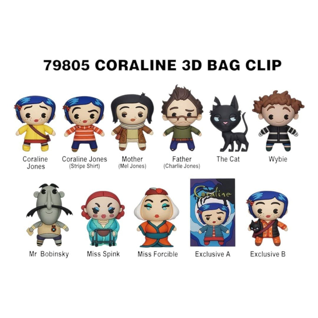 Coraline 3D PVC Bag Clips Series 1 - Fans Geek Store
