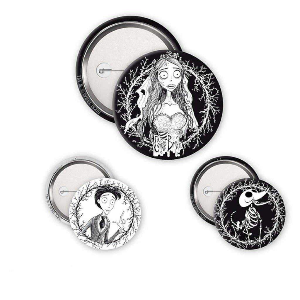 CORPSE BRIDE - Badge Pack - Trio - Fans Geek Store
