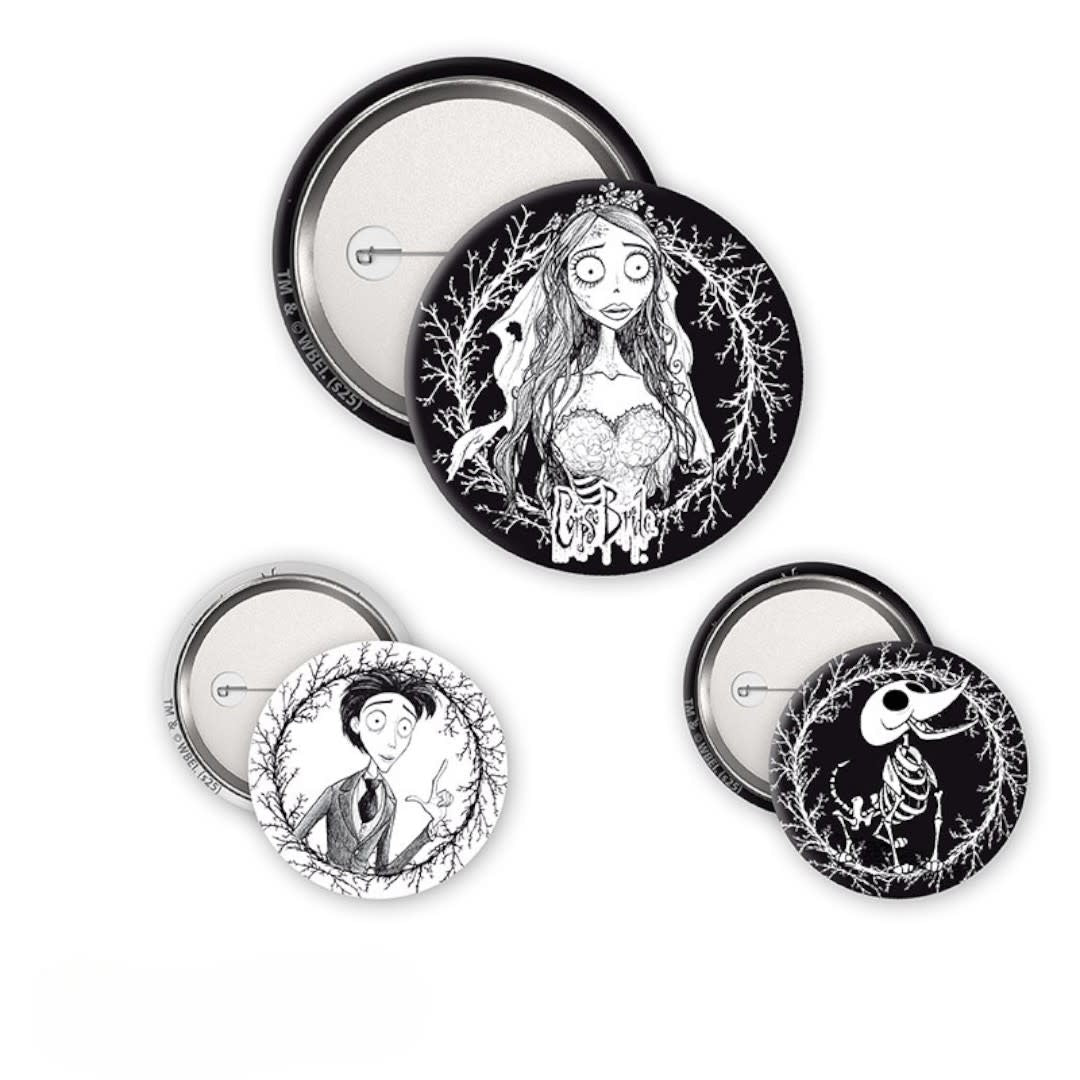 CORPSE BRIDE - Badge Pack - Trio - Fans Geek Store